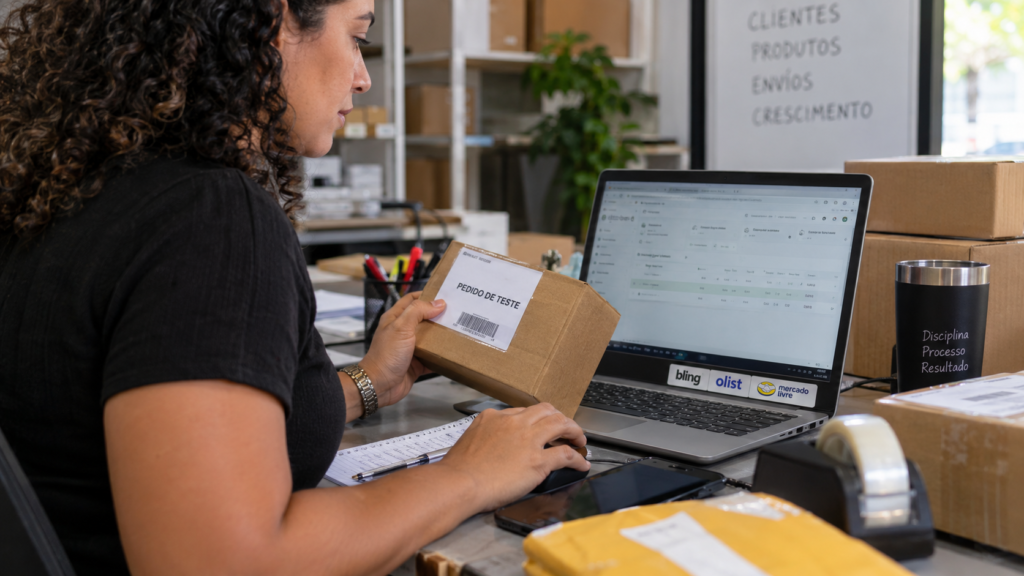 Pedido de teste no ERP: o que conferir antes de automatizar