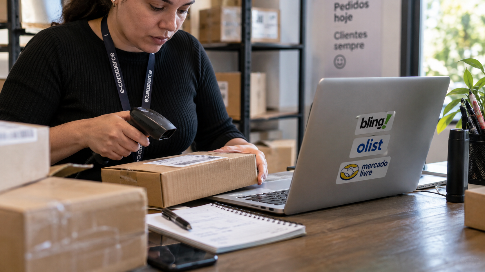 Imagem fotográfica gerada por IA sobre Implantação de ERP