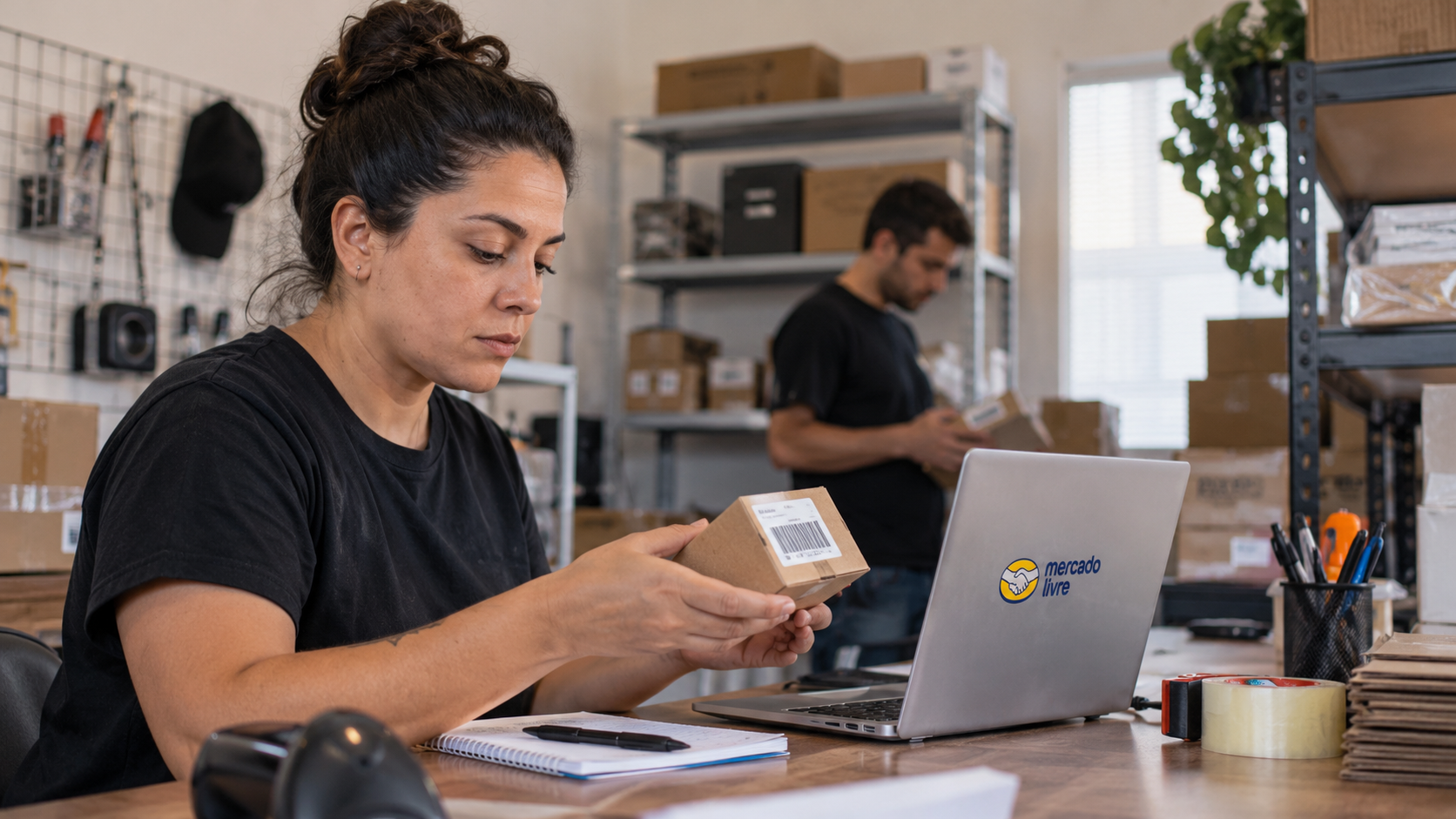 Imagem fotográfica gerada por IA sobre Operação de marketplaces