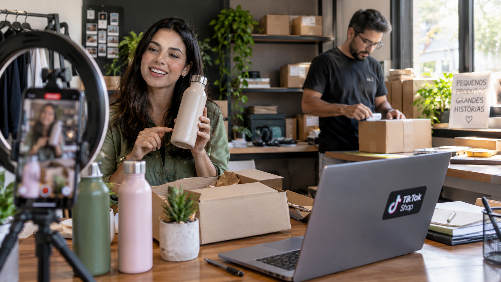 Imagem fotográfica gerada por IA sobre Operação de marketplaces