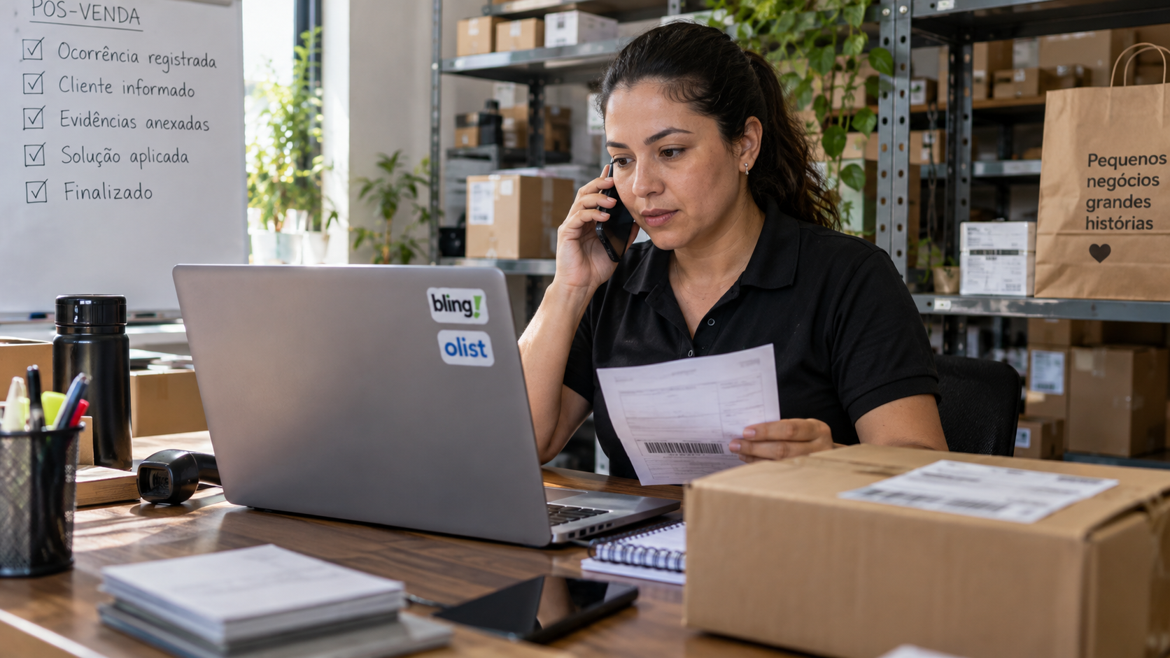 Imagem fotográfica gerada por IA sobre Operação de marketplaces