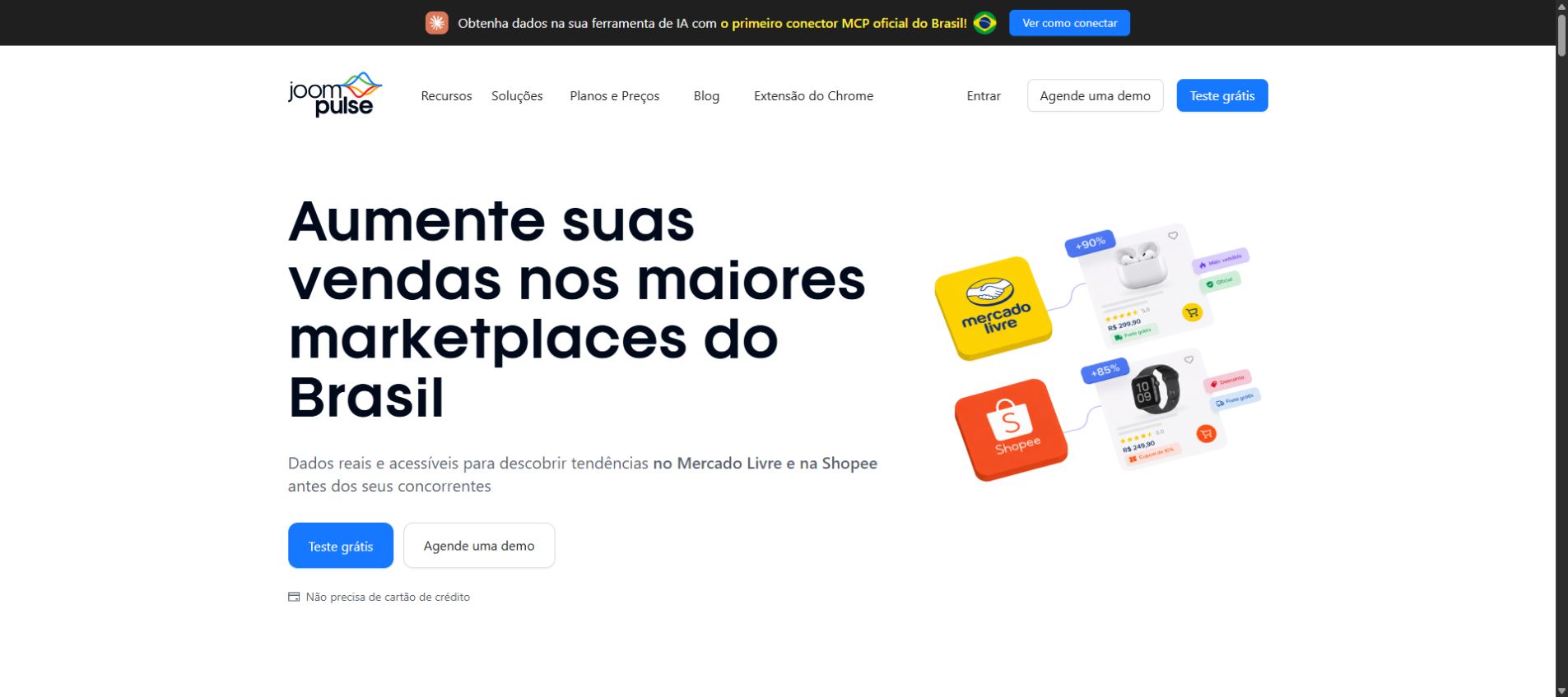Captura de Página pública da JoomPulse: referência pública para localizar informações oficiais